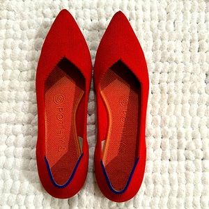 Rothy’s The Point Ballet Flat Red Size 6
